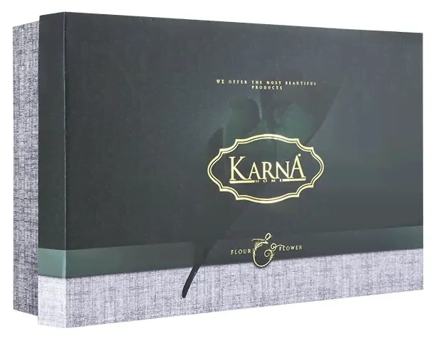 Комплект с покрывалом KARNA GRENA 240x260 см, кремовый-0