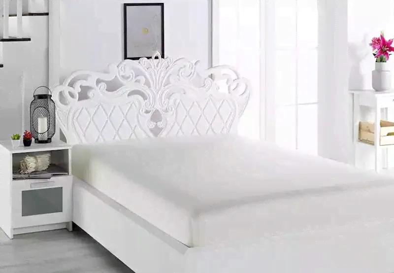 Простынь сатин на резинке 160x200+30 см KARNA 01526567-1