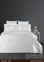 Постельное белье Karna STRIPE DELUX евро белый
