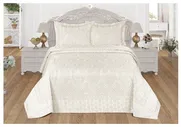 Комплект с покрывалом KARNA GRENA 240x260 см, кремовый