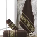 Полотенце махровое с жаккардом "KARNA" ITEKA Коричневое 70x140