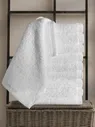 Полотенца для рук махровые белые 10 шт, гостиничные 550 гр/м2 KARNA GRAVEL 30x30 см