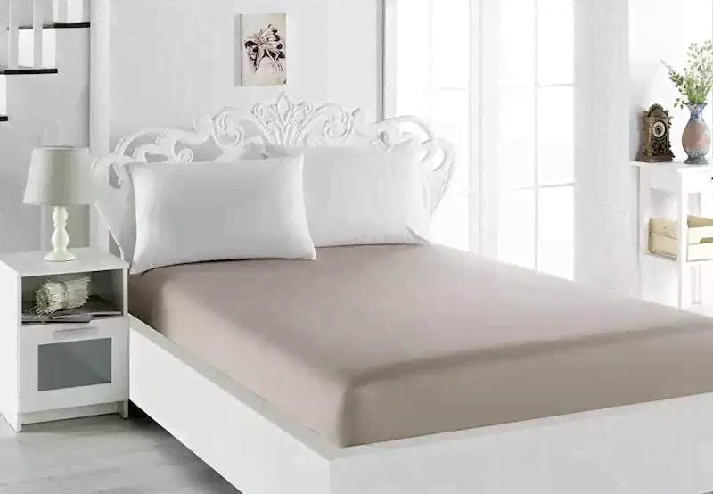 Простынь сатин на резинке 160x200+30 см KARNA 01526572-0