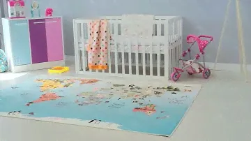 Детский коврик карта мира  KB1528103
